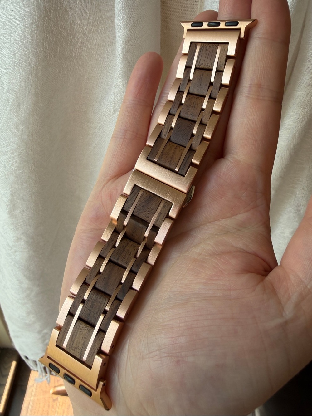 Apple Watch Band 41mm wood and metal
